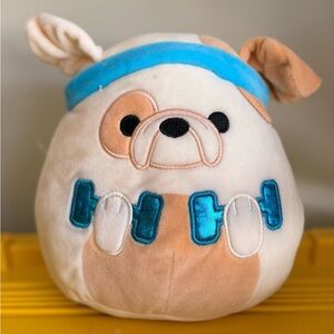 Squishmallow Brock the Bulldog plush 8"- Cream